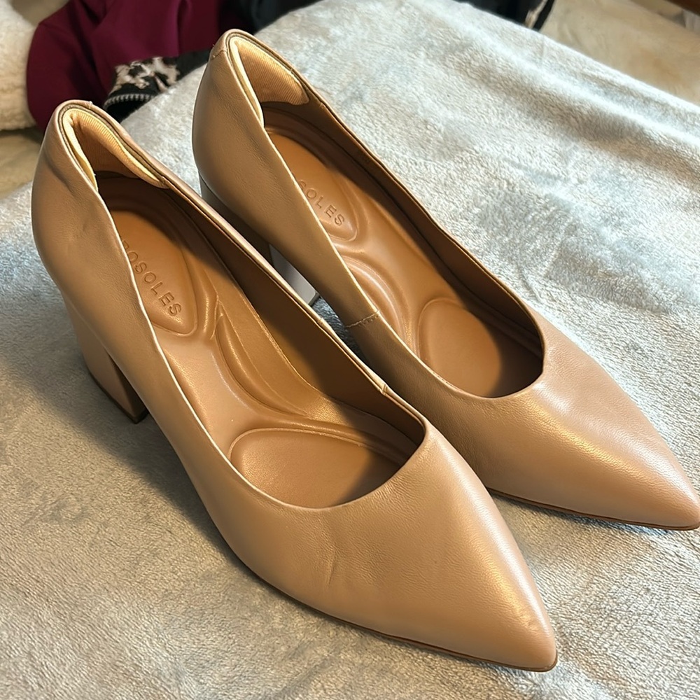 Chunky Nude Block Heel